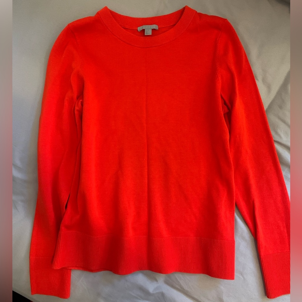 Red Orange COS Knit Shirt